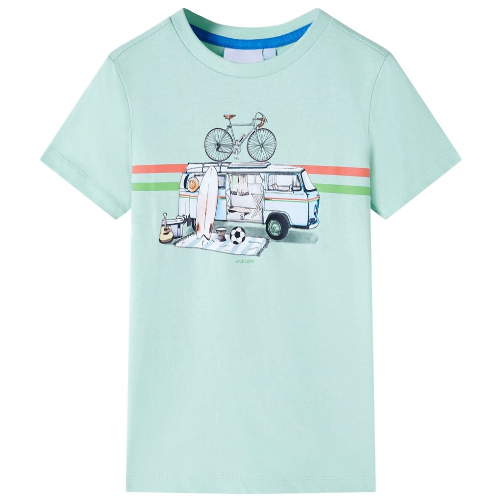 Kindershirt 128 lichtmint is nu te koop bij PeponiXL, paradijselijk wonen!