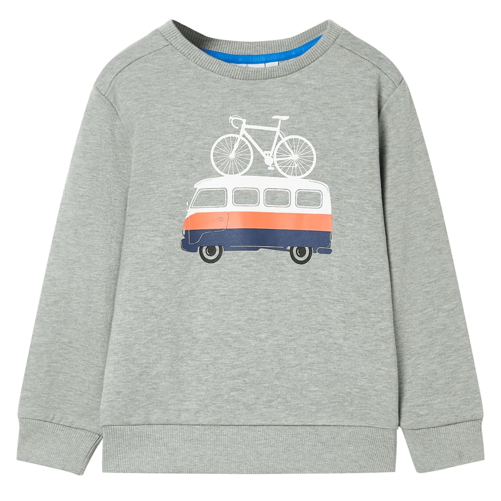 Kindertrui 92 gemêleerd lichtkaki is nu te koop bij PeponiXL, paradijselijk wonen!