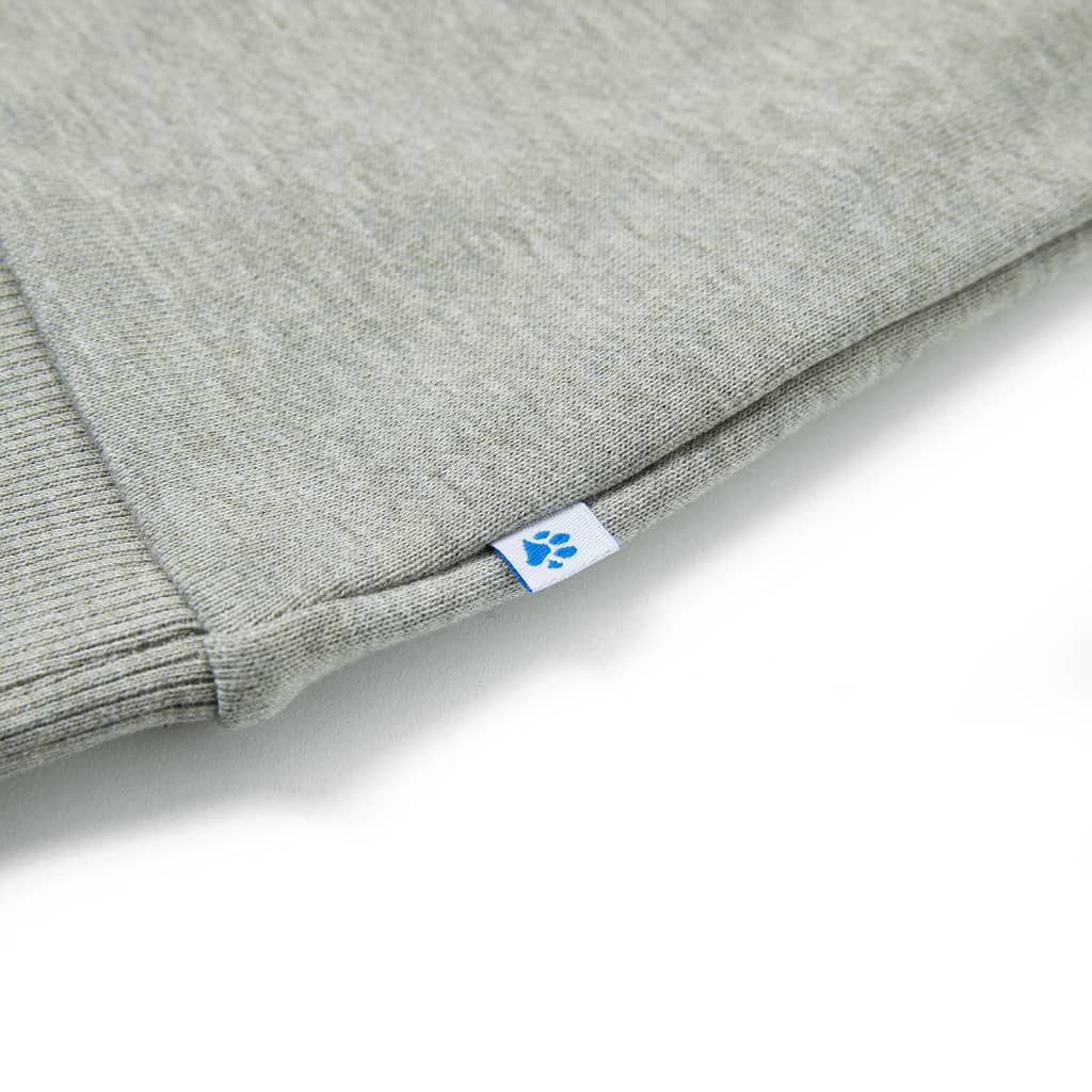 Kindertrui 128 gemêleerd lichtkaki is nu te koop bij PeponiXL, paradijselijk wonen!