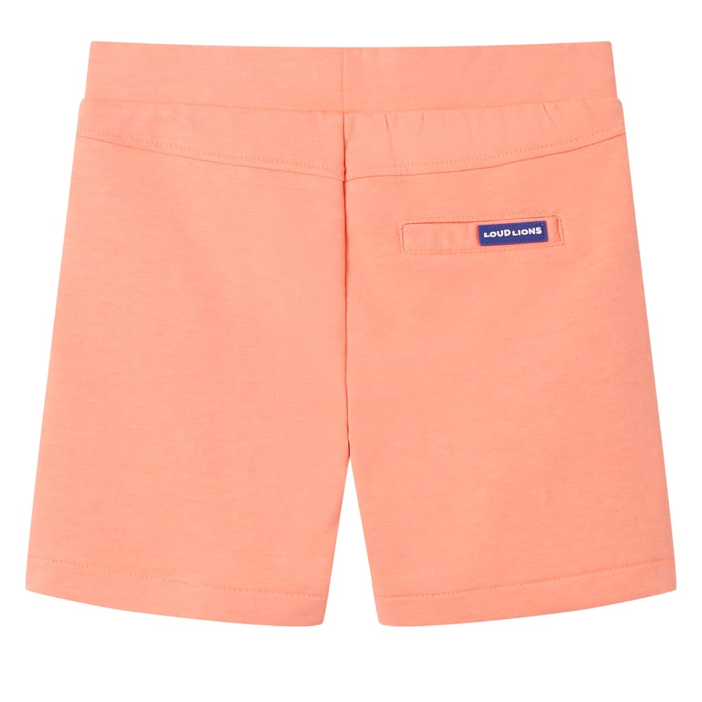 Kindershorts met trekkoord 128 neonoranje is nu te koop bij PeponiXL, paradijselijk wonen!