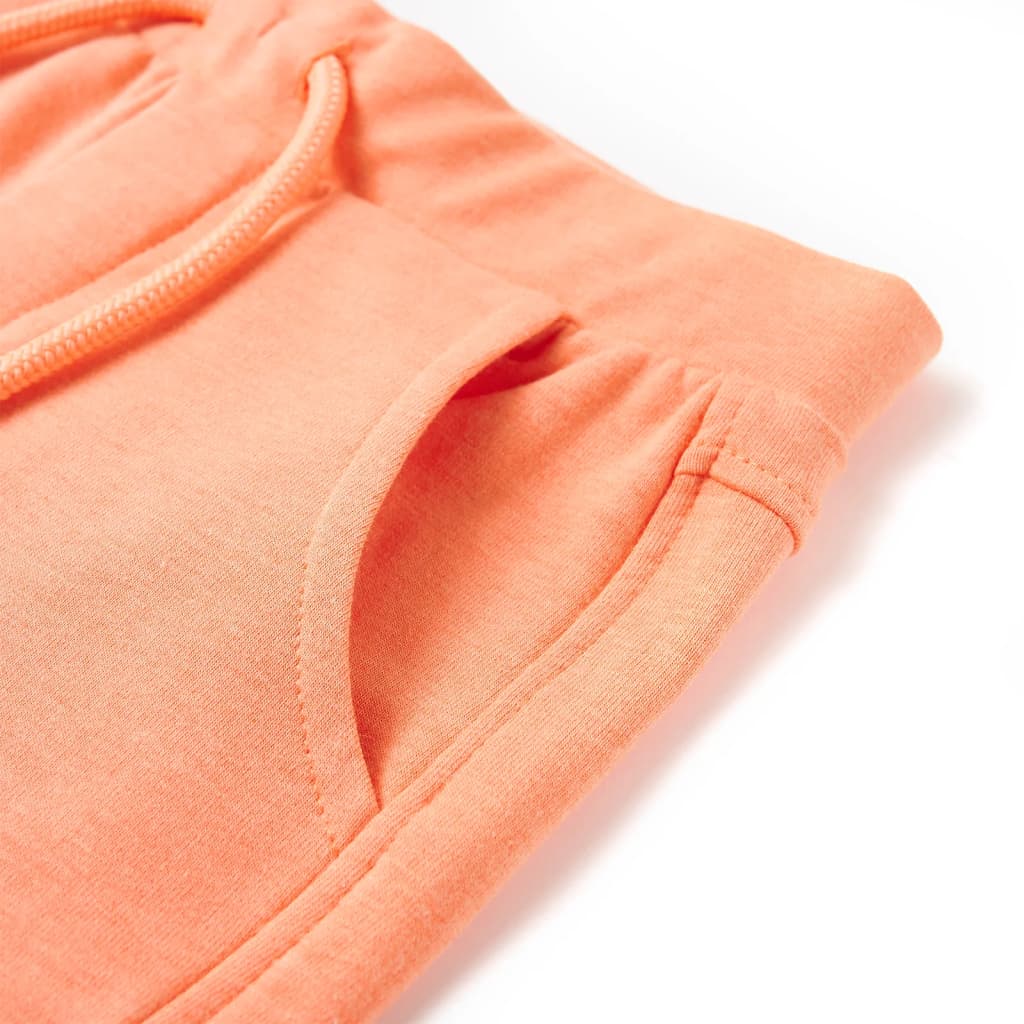 Kindershorts met trekkoord 128 neonoranje is nu te koop bij PeponiXL, paradijselijk wonen!