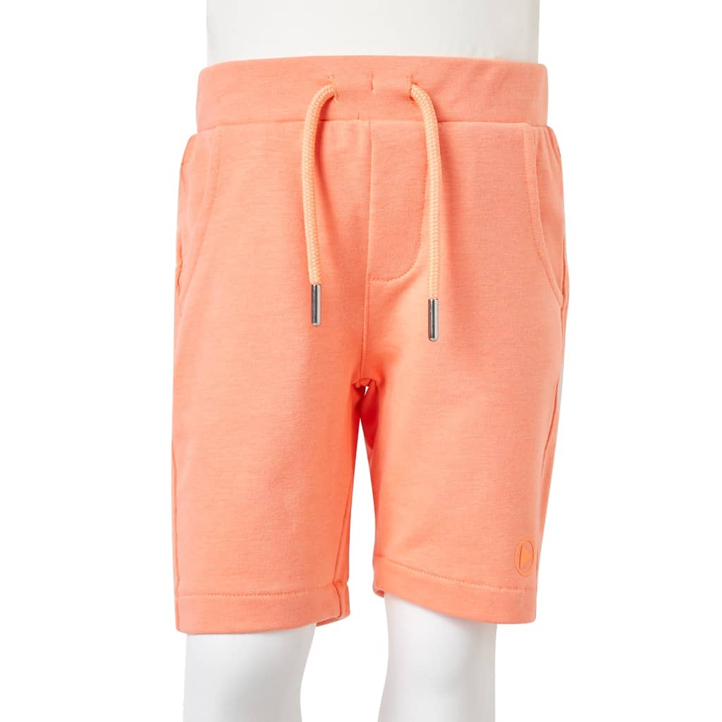 Kindershorts met trekkoord 128 neonoranje is nu te koop bij PeponiXL, paradijselijk wonen!