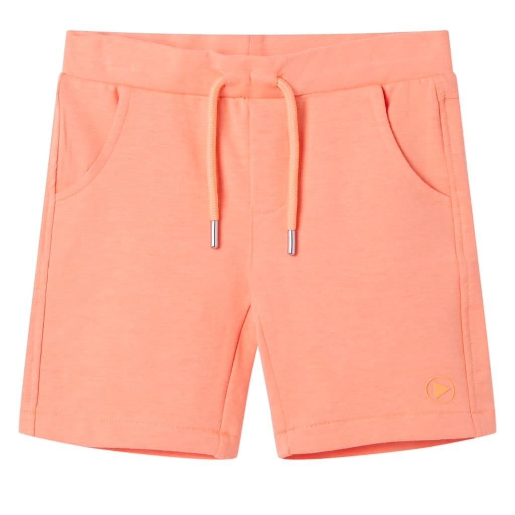 Kindershorts met trekkoord 140 neonoranje is nu te koop bij PeponiXL, paradijselijk wonen!