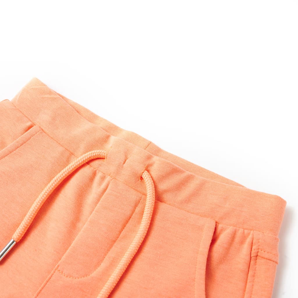 Kindershorts met trekkoord 140 neonoranje is nu te koop bij PeponiXL, paradijselijk wonen!