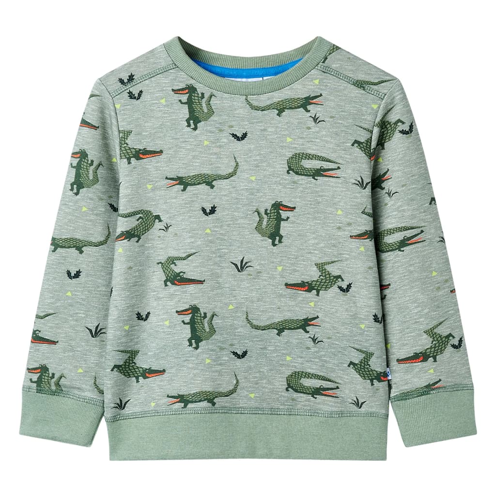 Kindertrui 92 gemêleerd lichtkaki is nu te koop bij PeponiXL, paradijselijk wonen!