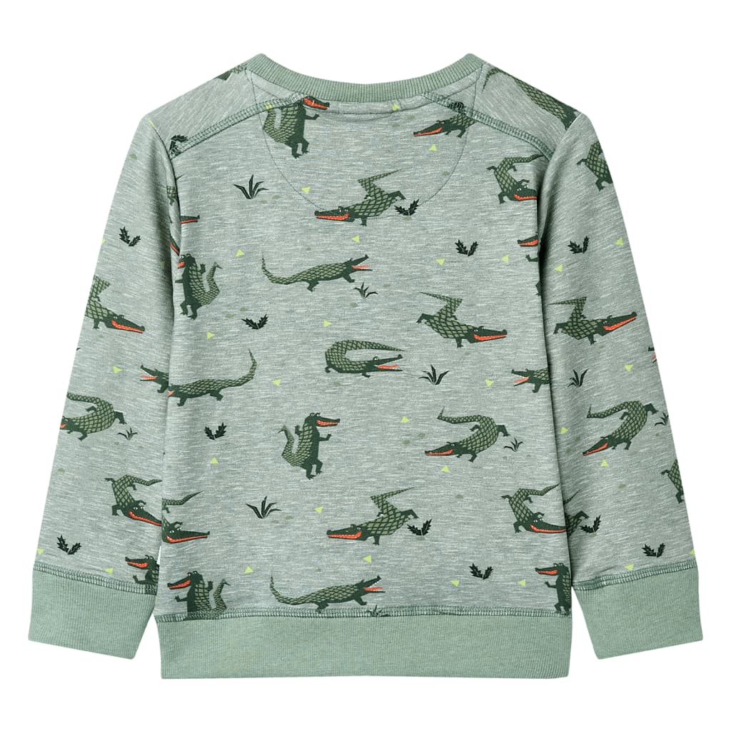 Kindertrui 116 gemêleerd lichtkaki is nu te koop bij PeponiXL, paradijselijk wonen!