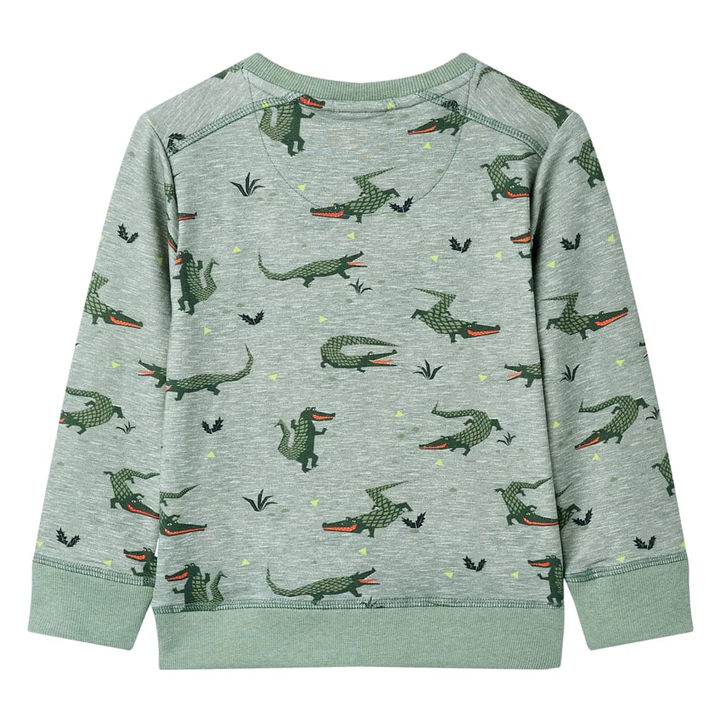 Kindertrui 128 gemêleerd lichtkaki is nu te koop bij PeponiXL, paradijselijk wonen!