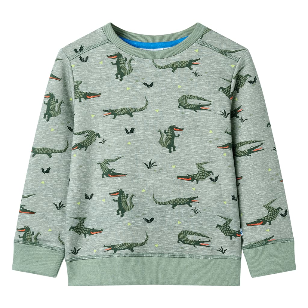 Kindertrui 140 gemêleerd lichtkaki is nu te koop bij PeponiXL, paradijselijk wonen!