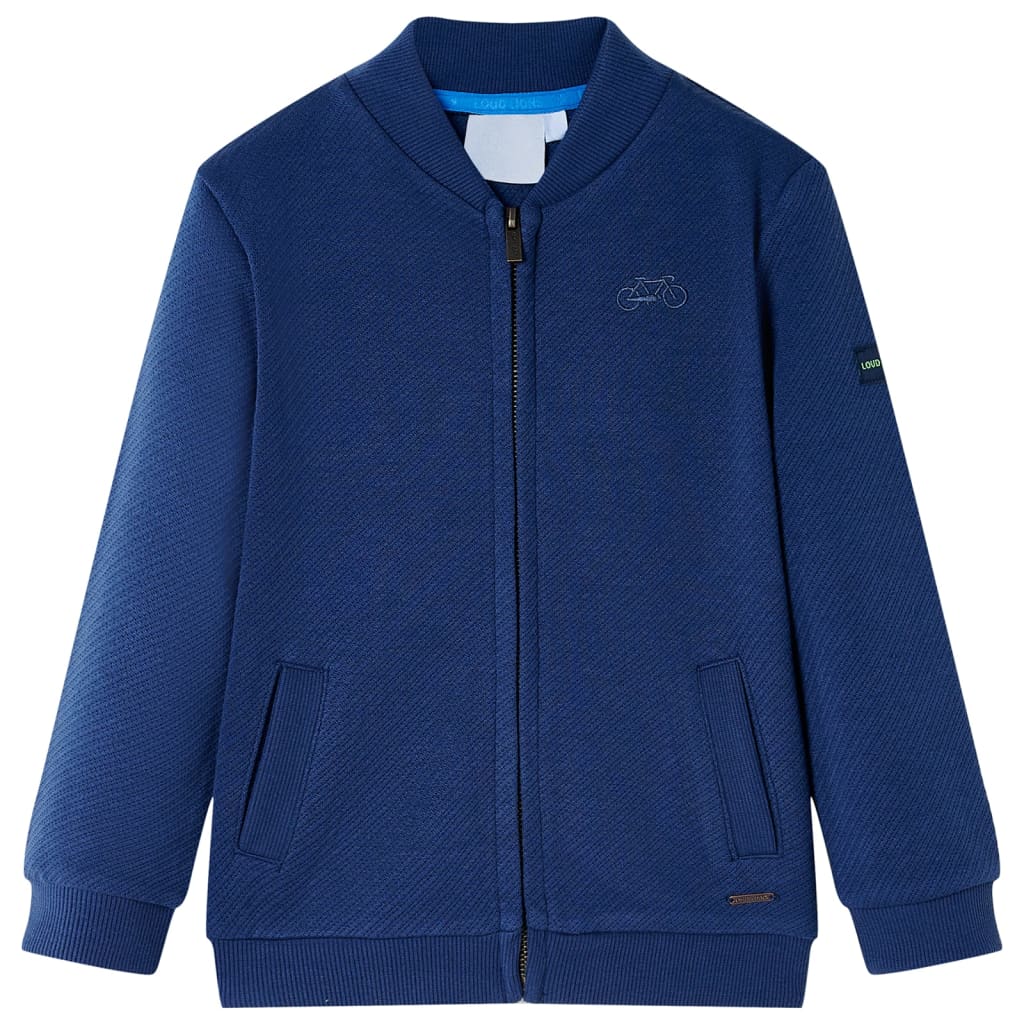 Kindervest met rits 92 marineblauw is nu te koop bij PeponiXL, paradijselijk wonen!