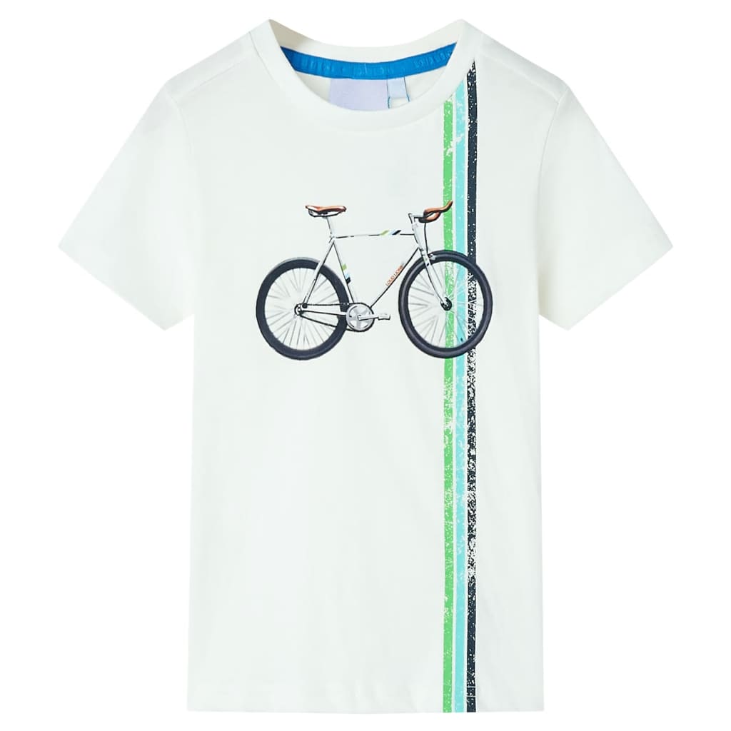 Kindershirt met korte mouwen 140 ecru is nu te koop bij PeponiXL, paradijselijk wonen!