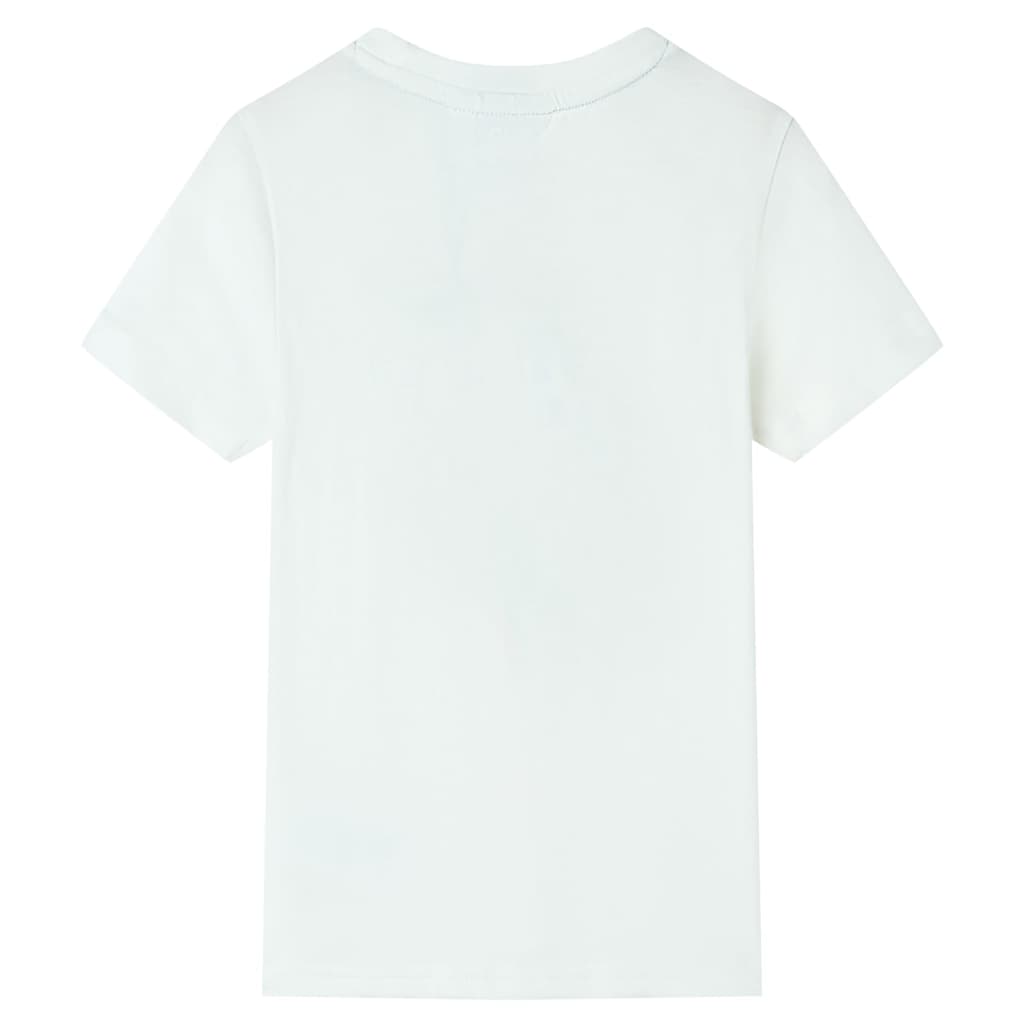 Kindershirt met korte mouwen 140 ecru is nu te koop bij PeponiXL, paradijselijk wonen!