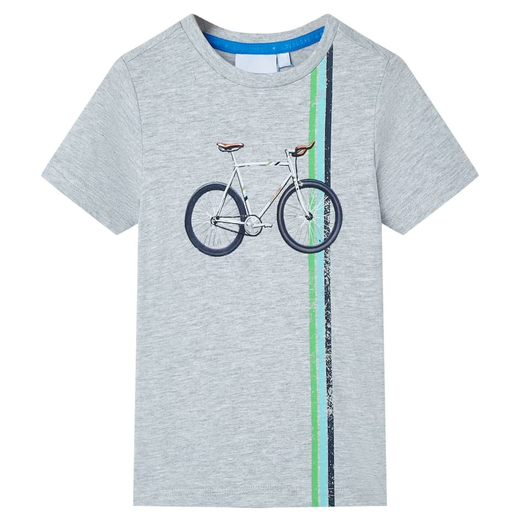 Kindershirt met korte mouwen 140 grijs is nu te koop bij PeponiXL, paradijselijk wonen!