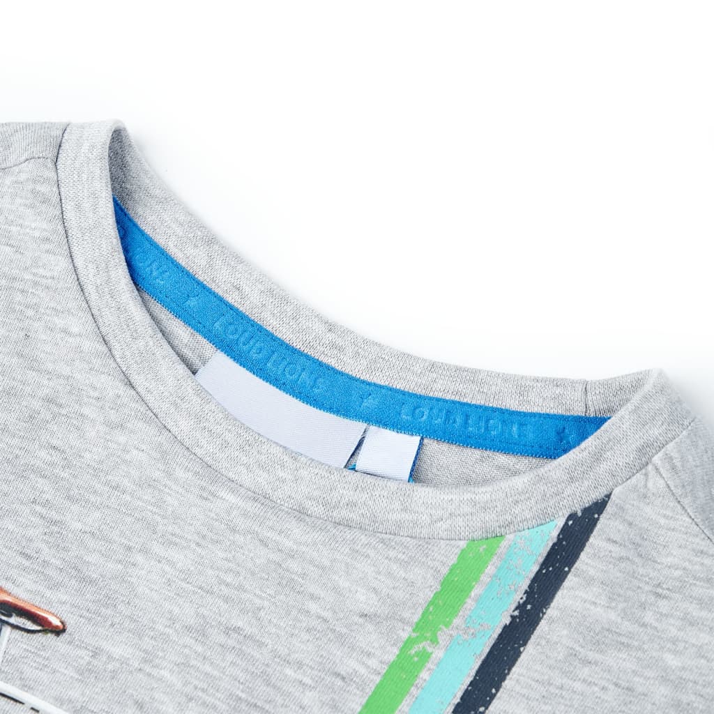 Kindershirt met korte mouwen 140 grijs is nu te koop bij PeponiXL, paradijselijk wonen!