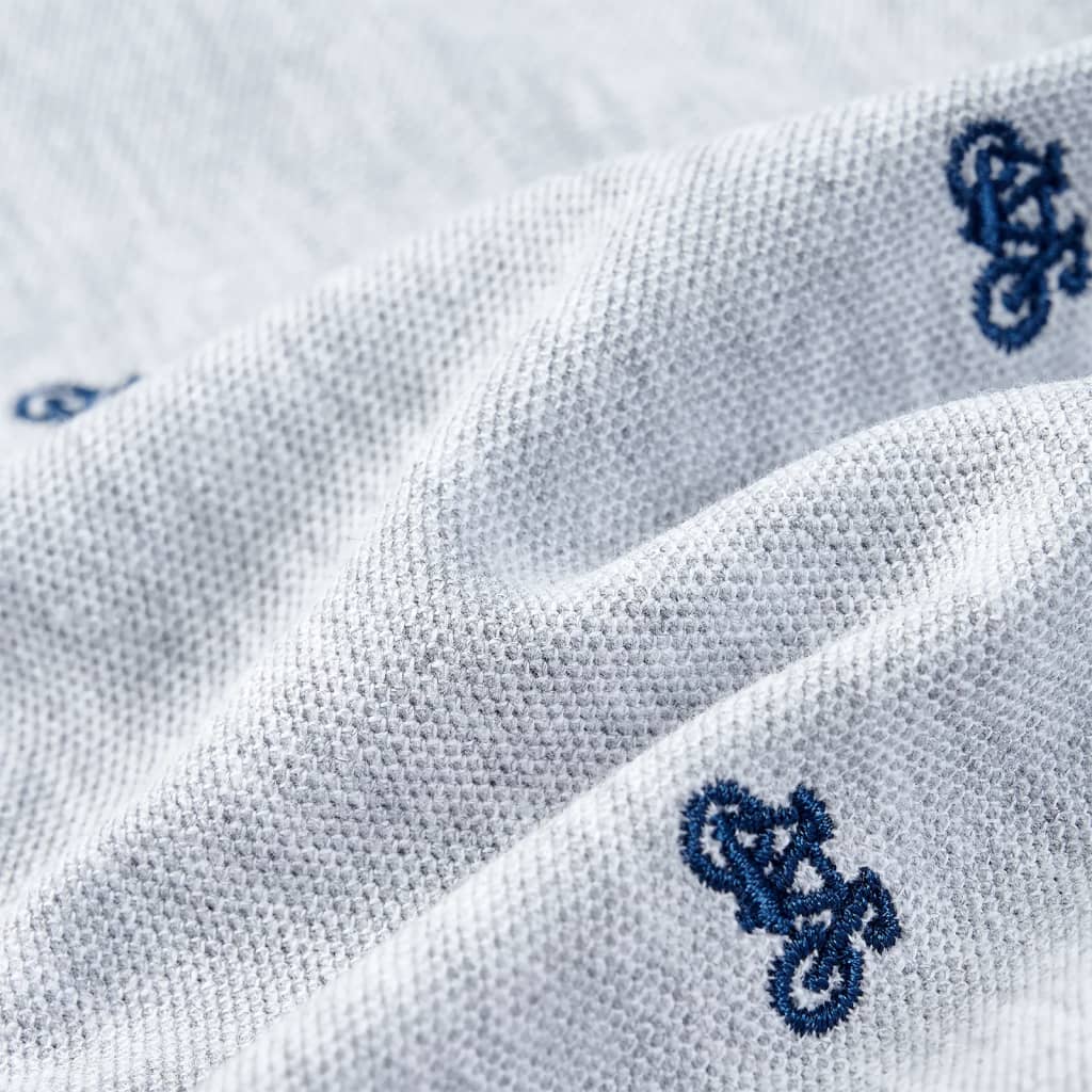 Kinderpoloshirt 92 gemêleerd grijs is nu te koop bij PeponiXL, paradijselijk wonen!