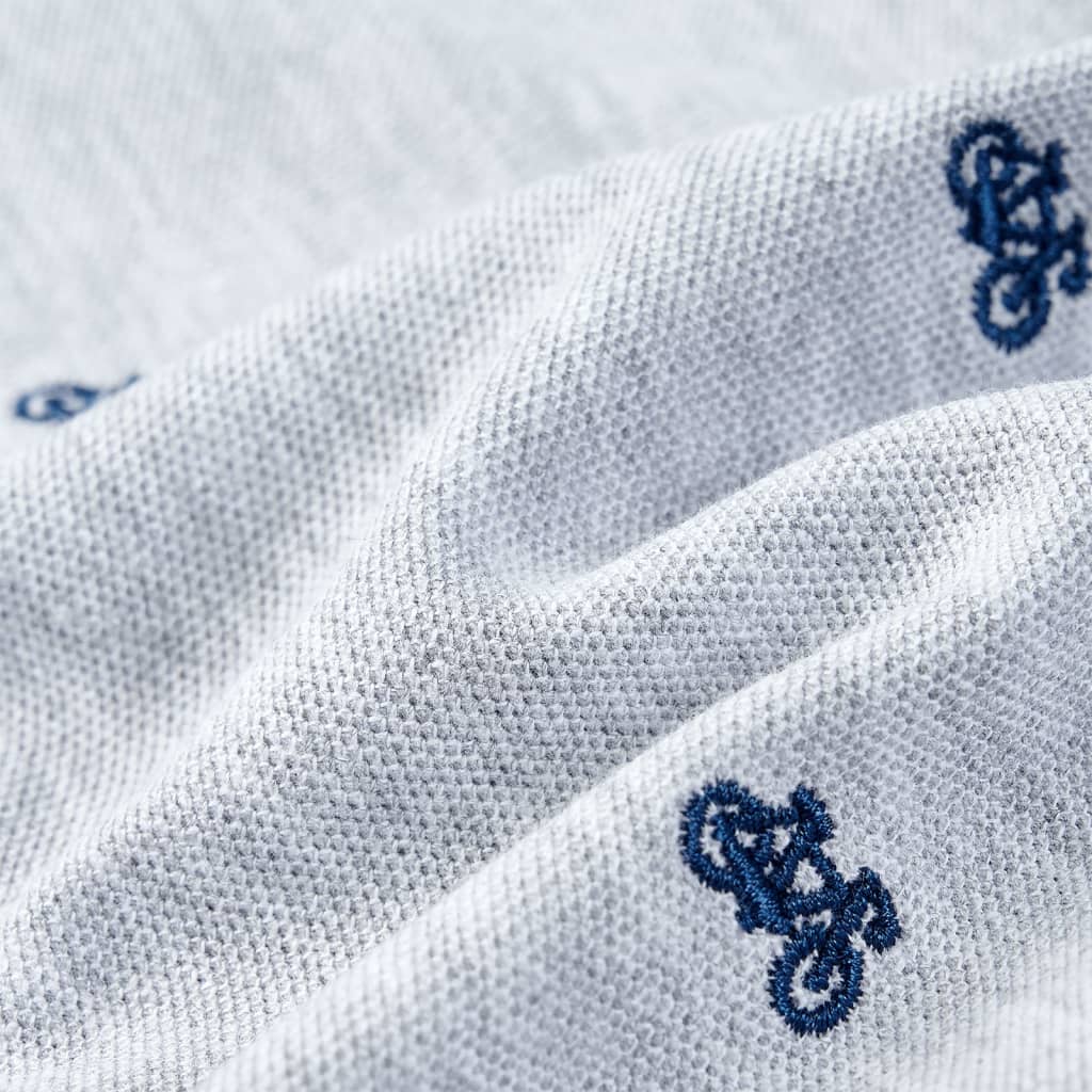 Kinderpoloshirt 104 gemêleerd grijs is nu te koop bij PeponiXL, paradijselijk wonen!