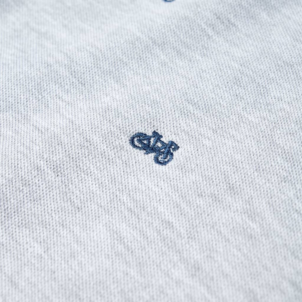 Kinderpoloshirt 116 gemêleerd grijs is nu te koop bij PeponiXL, paradijselijk wonen!
