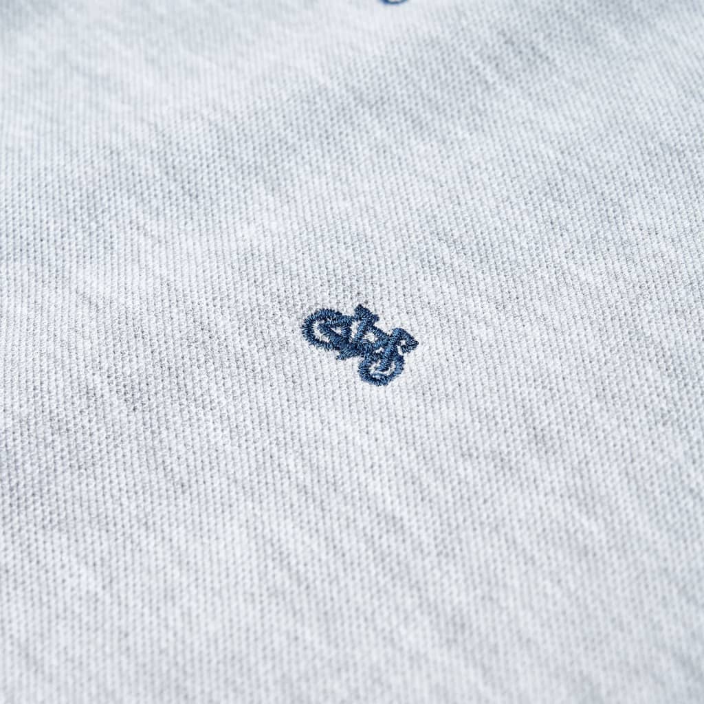 Kinderpoloshirt 128 gemêleerd grijs is nu te koop bij PeponiXL, paradijselijk wonen!