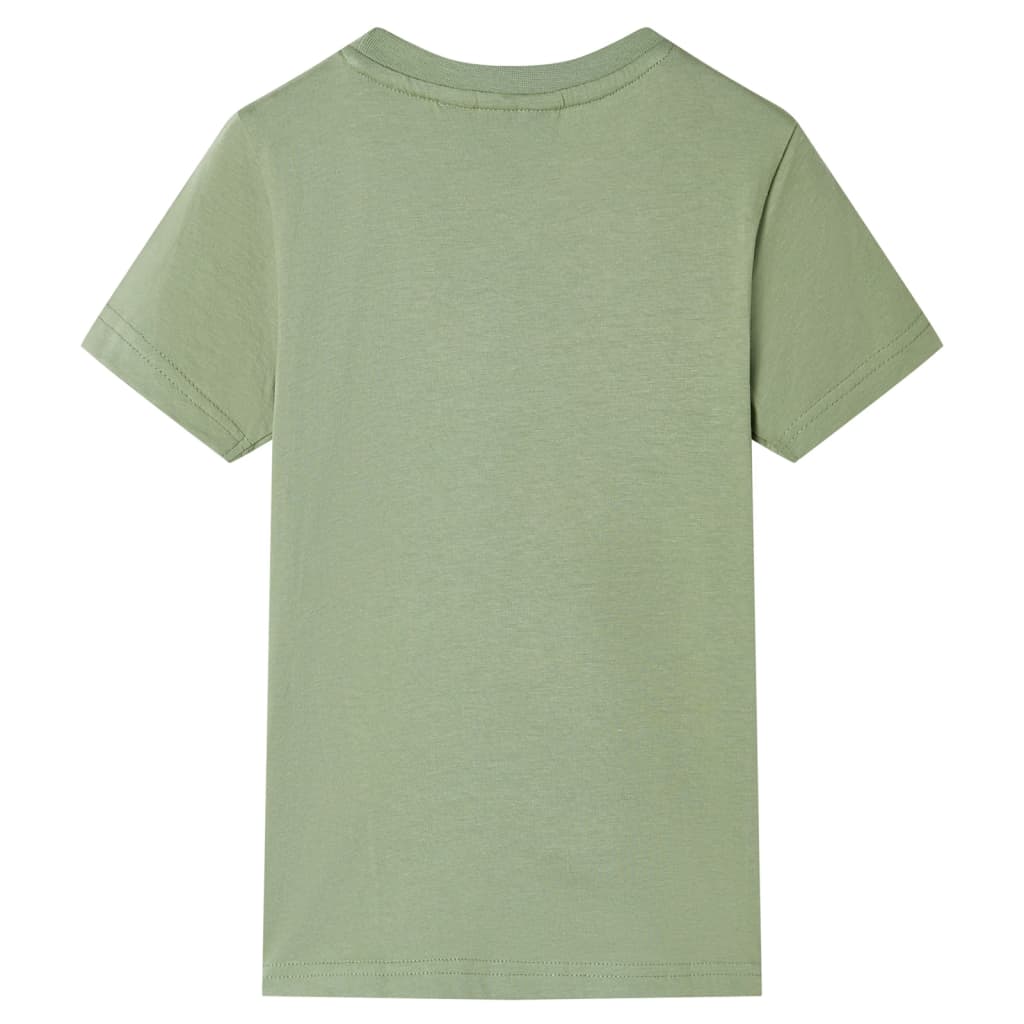 Kindershirt met korte mouwen 116 lichtkakikleurig is nu te koop bij PeponiXL, paradijselijk wonen!