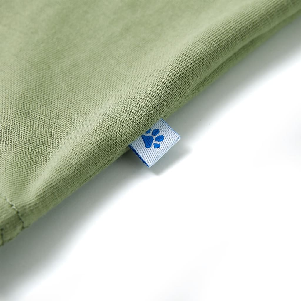 Kindershirt met korte mouwen 128 lichtkakikleurig is nu te koop bij PeponiXL, paradijselijk wonen!
