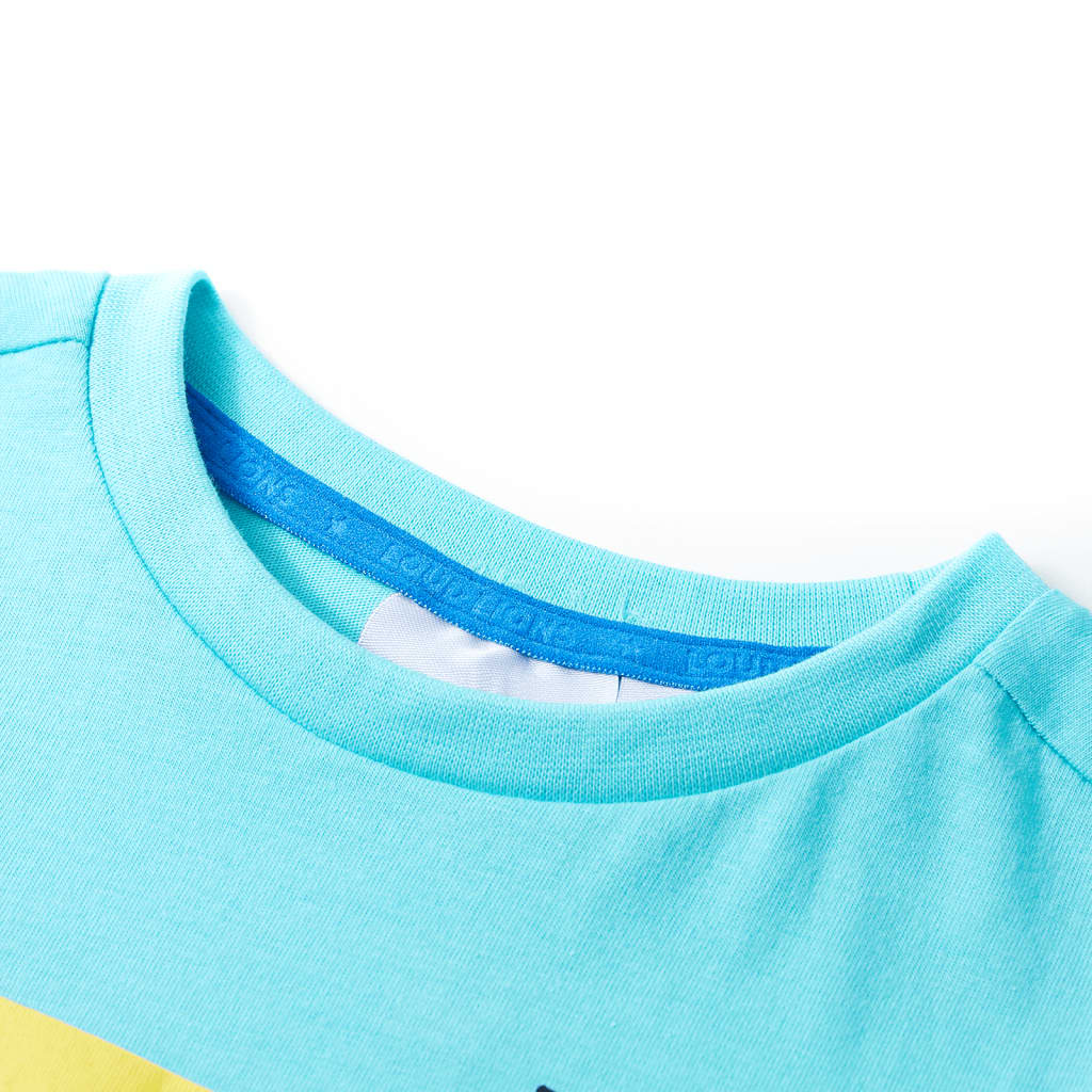 Kindershirt met korte mouwen 140 zeeblauw is nu te koop bij PeponiXL, paradijselijk wonen!