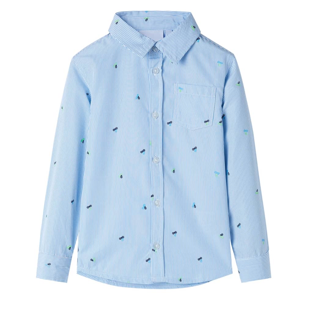 Kinderoverhemd 116 lichtblauw is nu te koop bij PeponiXL, paradijselijk wonen!