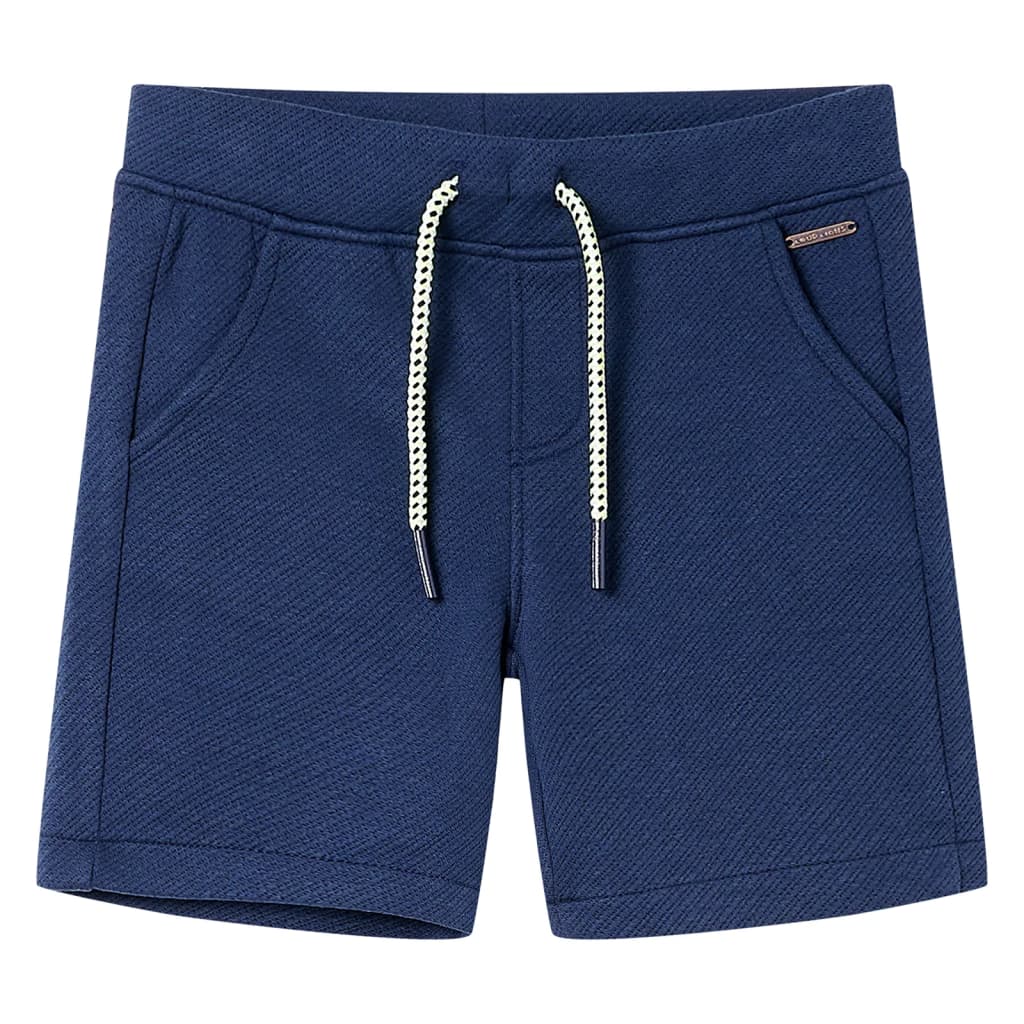 Kindershorts met trekkoord 116 donkerblauw is nu te koop bij PeponiXL, paradijselijk wonen!