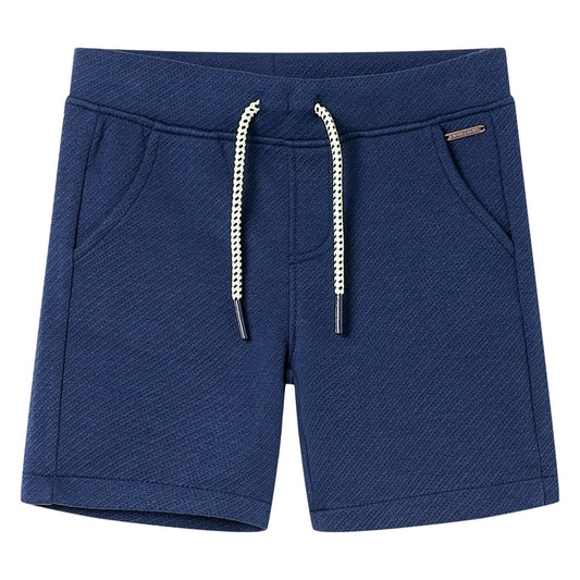 Kindershorts met trekkoord 116 donkerblauw is nu te koop bij PeponiXL, paradijselijk wonen!