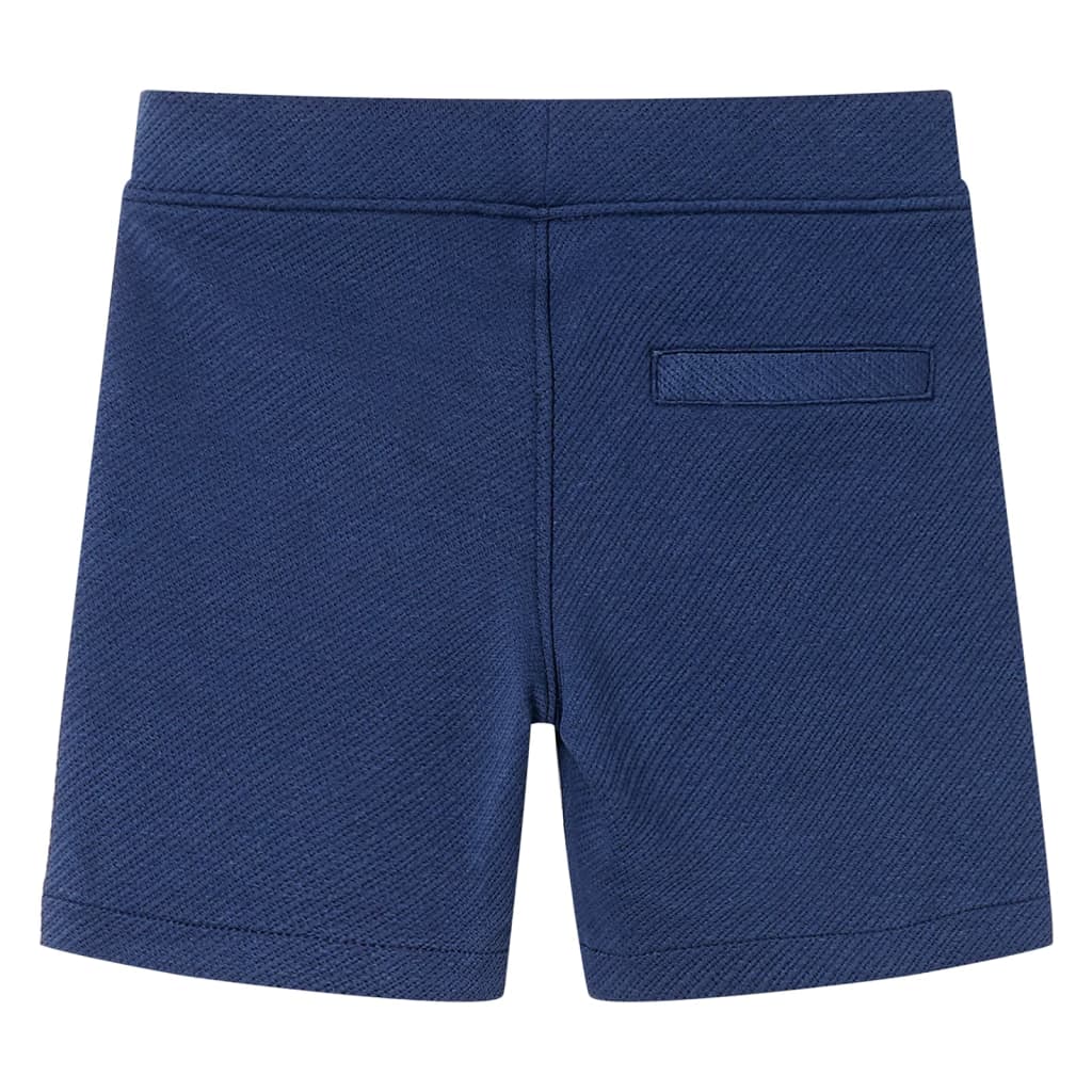 Kindershorts met trekkoord 116 donkerblauw is nu te koop bij PeponiXL, paradijselijk wonen!