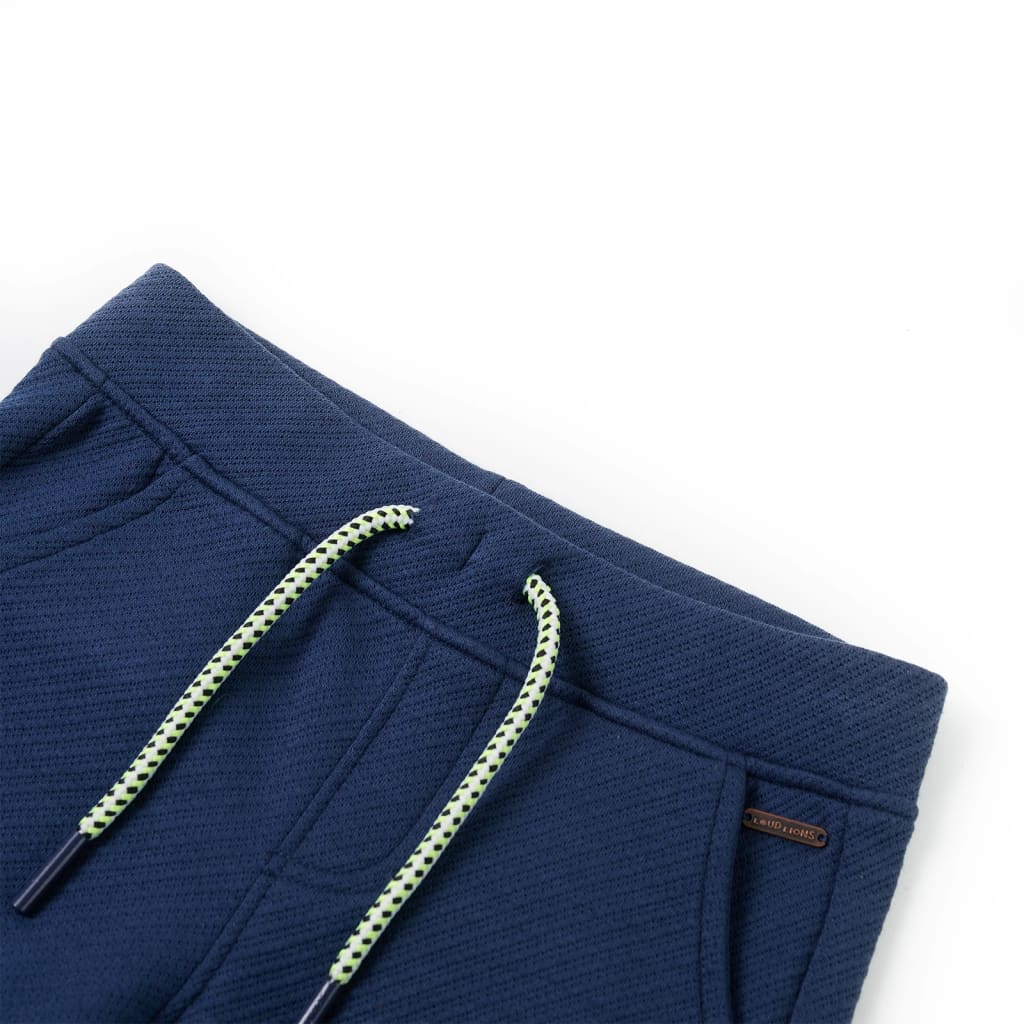 Kindershorts met trekkoord 116 donkerblauw is nu te koop bij PeponiXL, paradijselijk wonen!