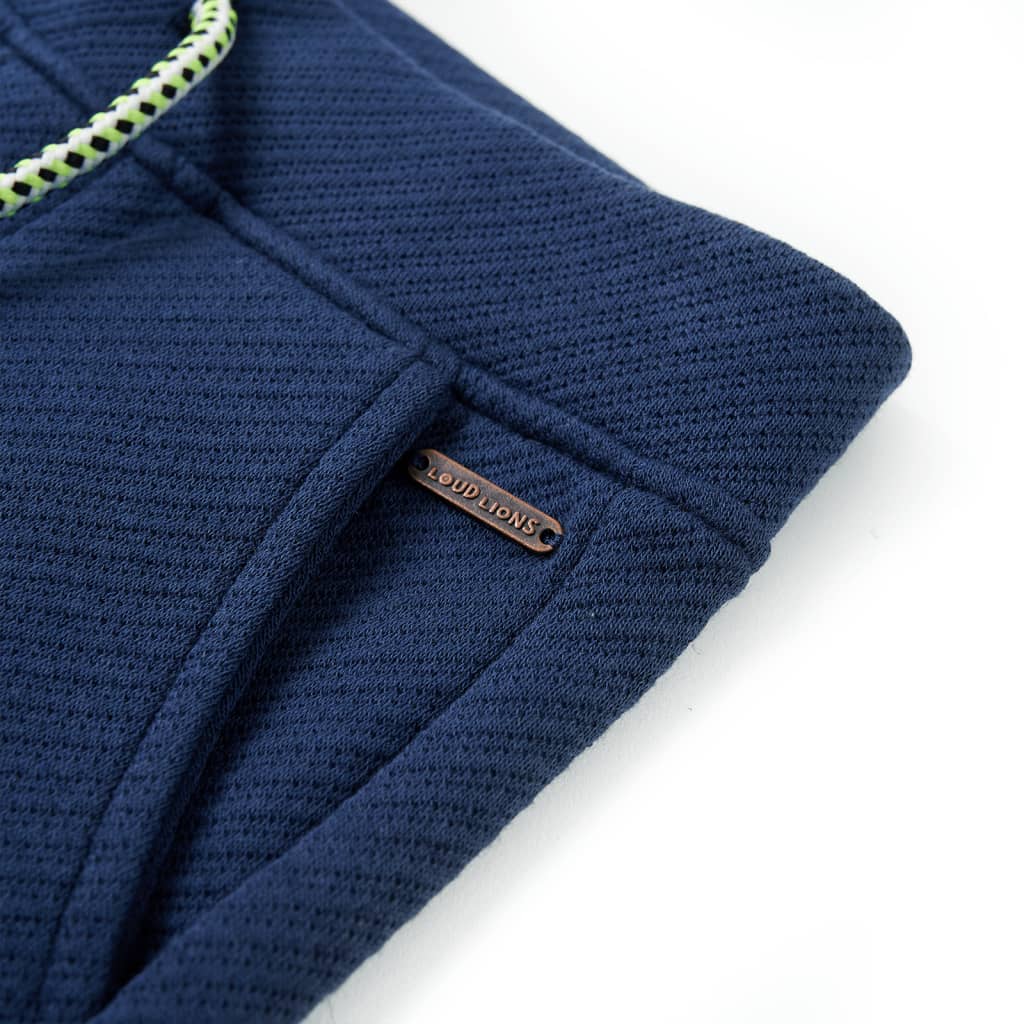 Kindershorts met trekkoord 116 donkerblauw is nu te koop bij PeponiXL, paradijselijk wonen!