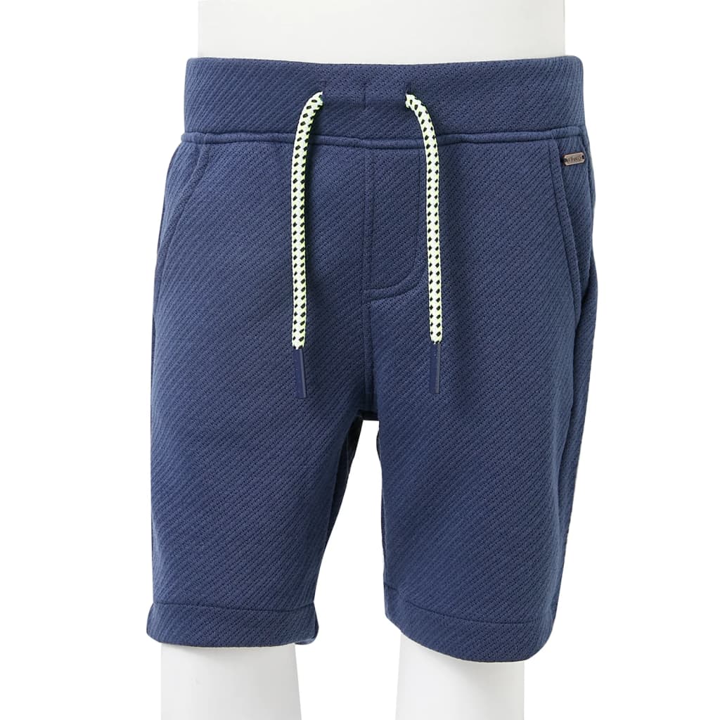 Kindershorts met trekkoord 116 donkerblauw is nu te koop bij PeponiXL, paradijselijk wonen!