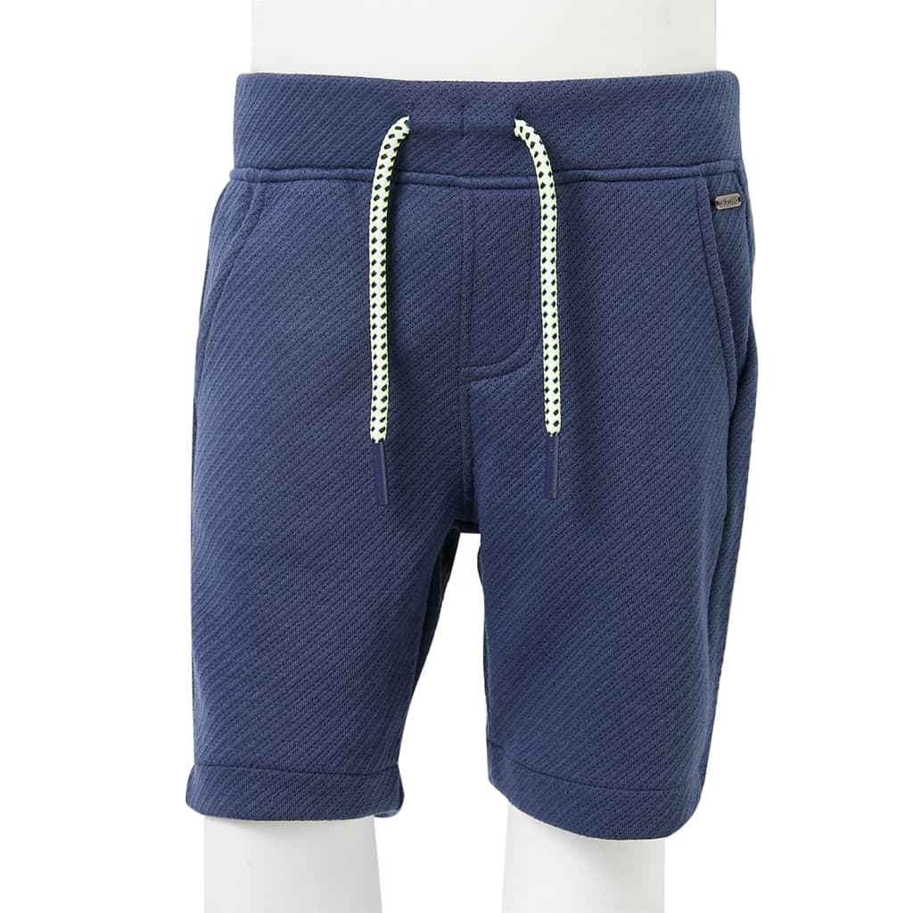 Kindershorts met trekkoord 128 donkerblauw is nu te koop bij PeponiXL, paradijselijk wonen!