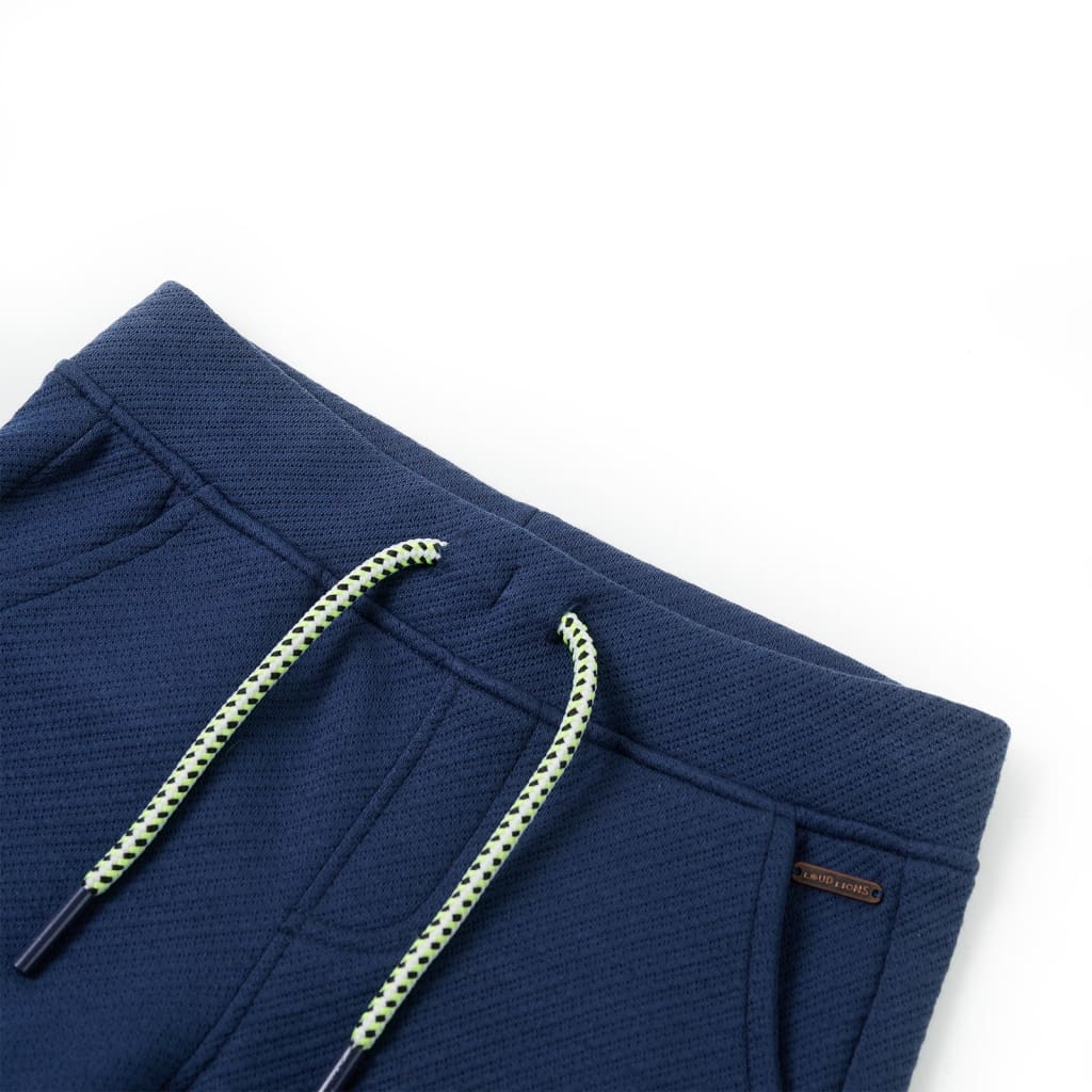 Kindershorts met trekkoord 140 donkerblauw is nu te koop bij PeponiXL, paradijselijk wonen!