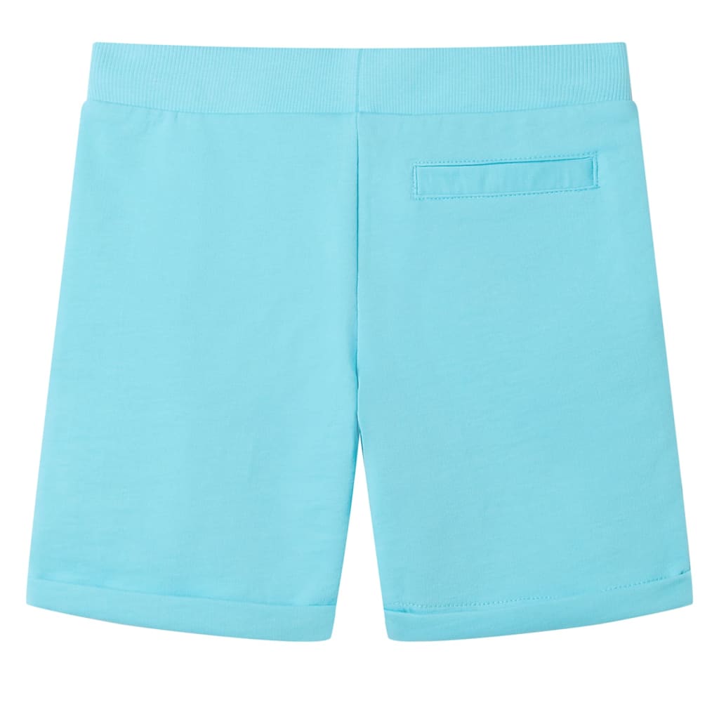 Kindershorts met trekkoord 128 zeeblauw is nu te koop bij PeponiXL, paradijselijk wonen!