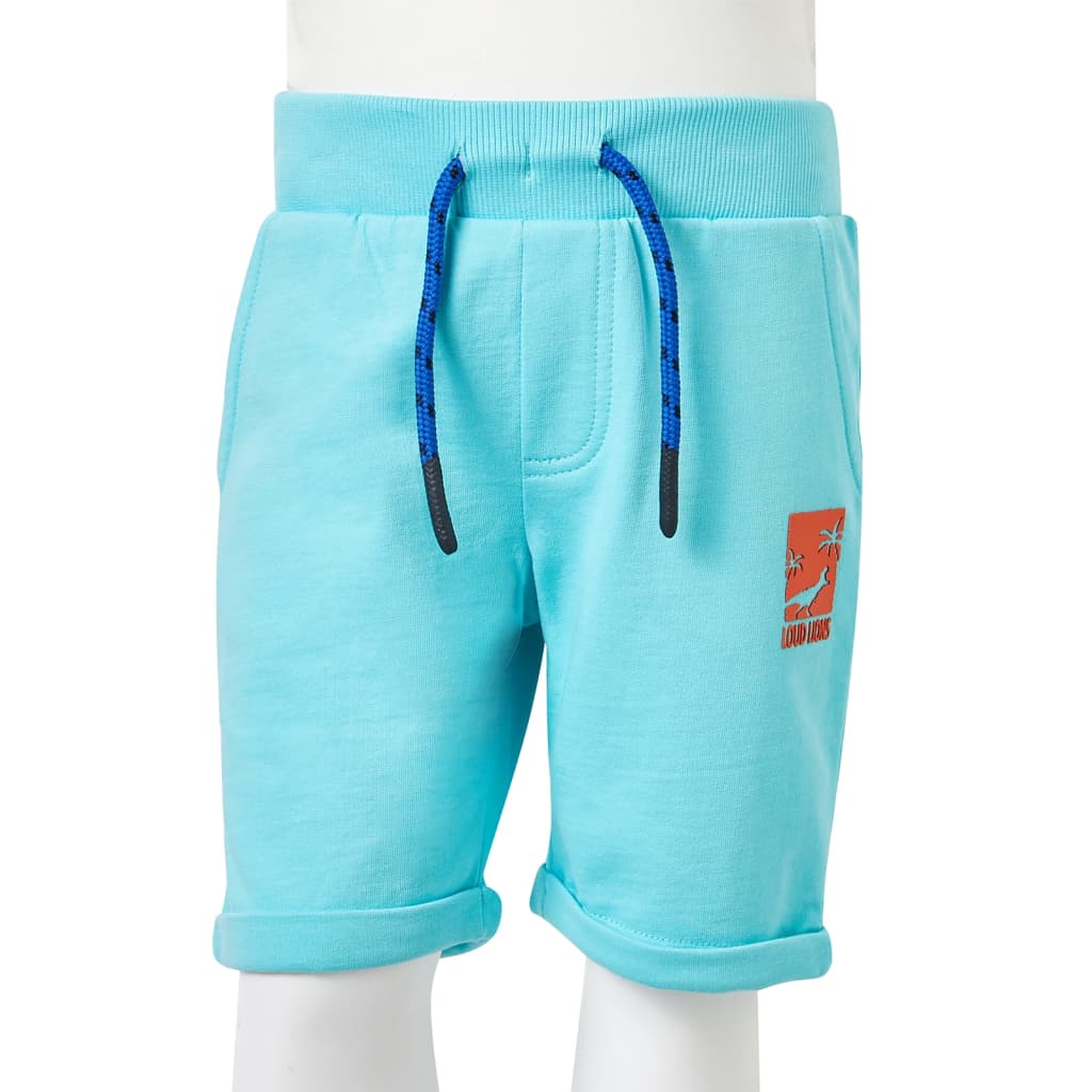 Kindershorts met trekkoord 128 zeeblauw is nu te koop bij PeponiXL, paradijselijk wonen!