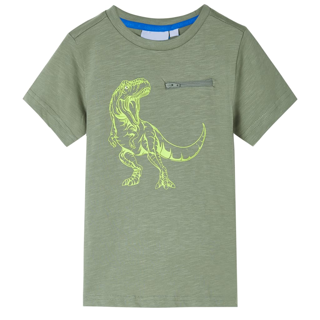 Kindershirt met korte mouwen 116 lichtkakikleurig is nu te koop bij PeponiXL, paradijselijk wonen!