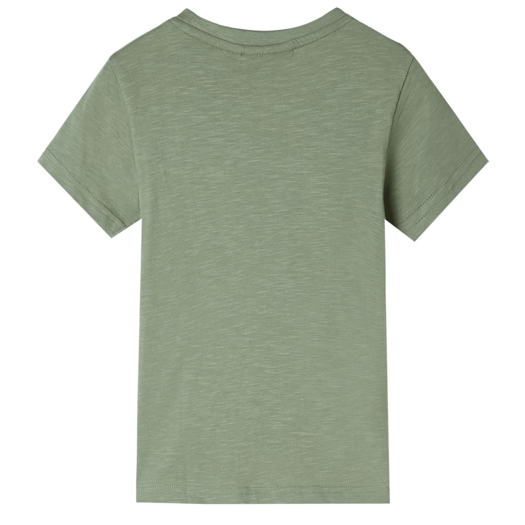 Kindershirt met korte mouwen 116 lichtkakikleurig is nu te koop bij PeponiXL, paradijselijk wonen!