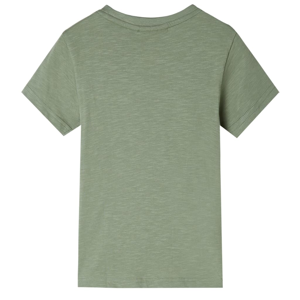 Kindershirt met korte mouwen 128 lichtkakikleurig is nu te koop bij PeponiXL, paradijselijk wonen!