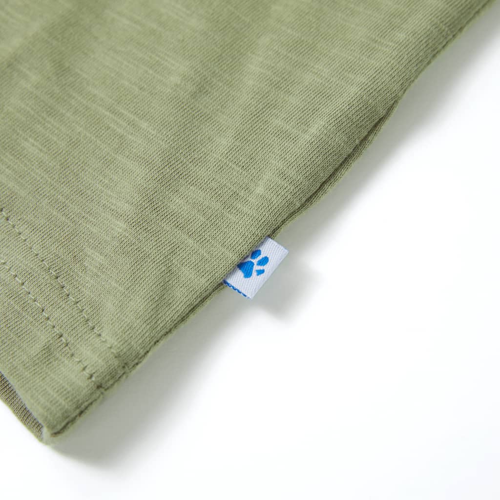 Kindershirt met korte mouwen 128 lichtkakikleurig is nu te koop bij PeponiXL, paradijselijk wonen!