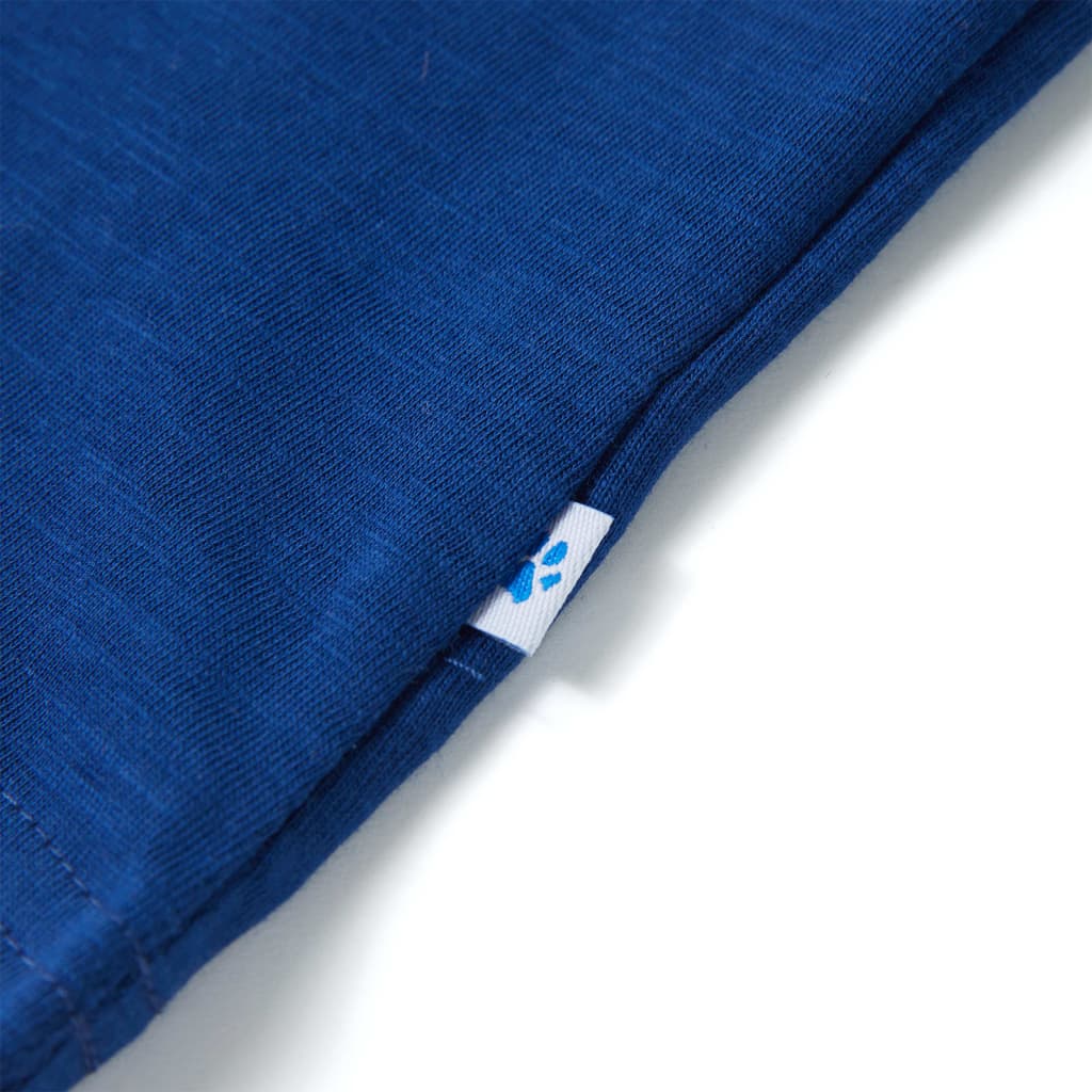 Kindershirt met korte mouwen 104 donkerblauw is nu te koop bij PeponiXL, paradijselijk wonen!