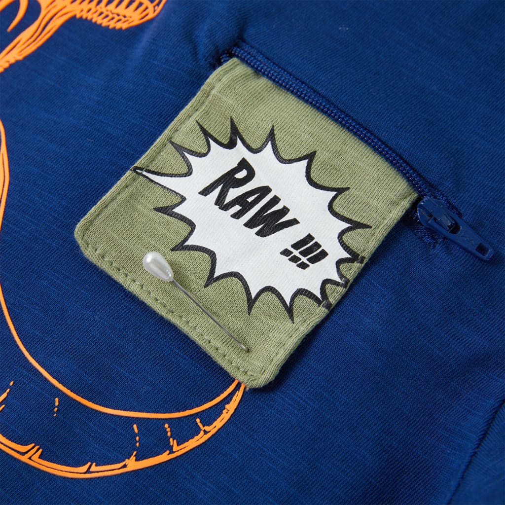 Kindershirt met korte mouwen 140 donkerblauw is nu te koop bij PeponiXL, paradijselijk wonen!