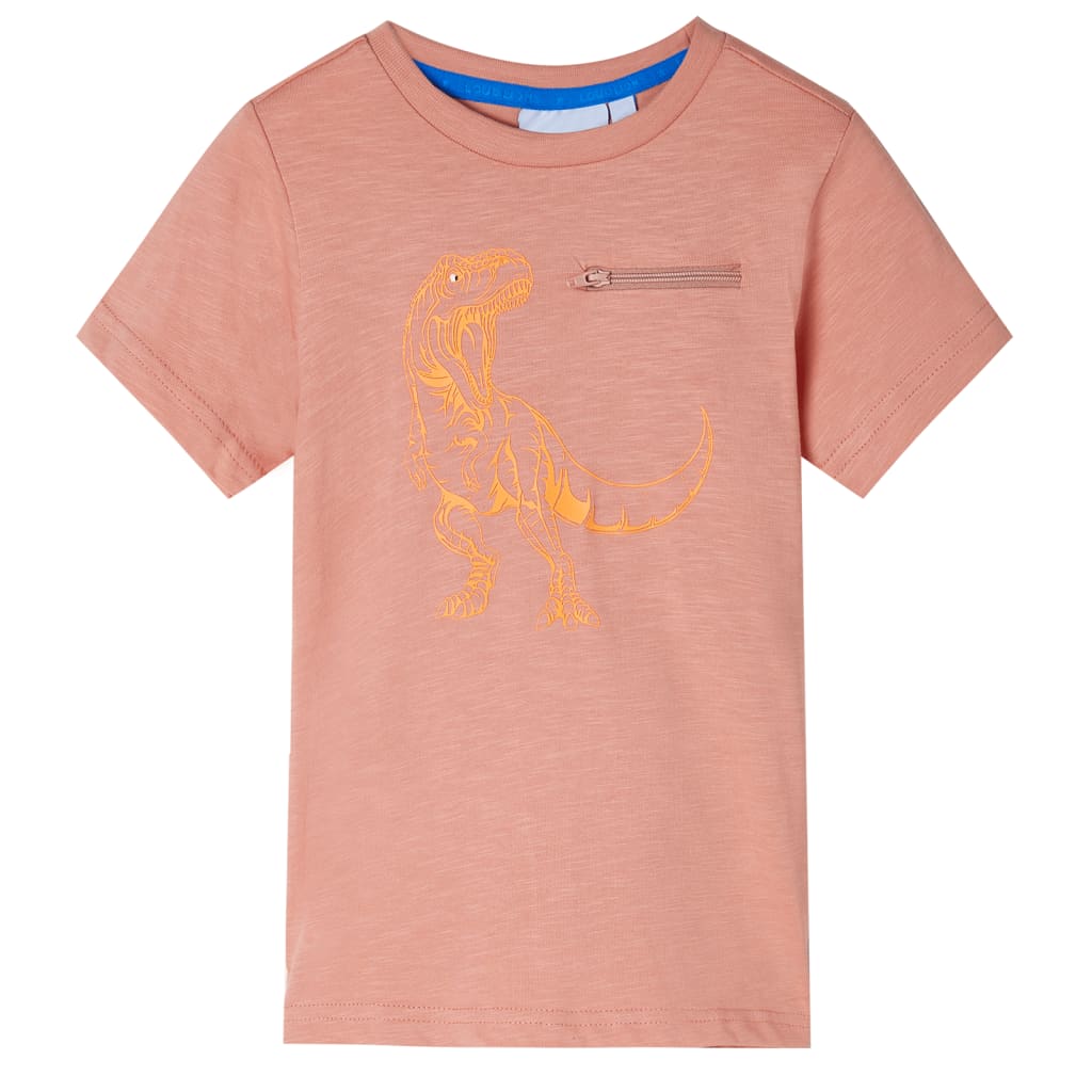 Kindershirt met korte mouwen 128 lichtoranje is nu te koop bij PeponiXL, paradijselijk wonen!