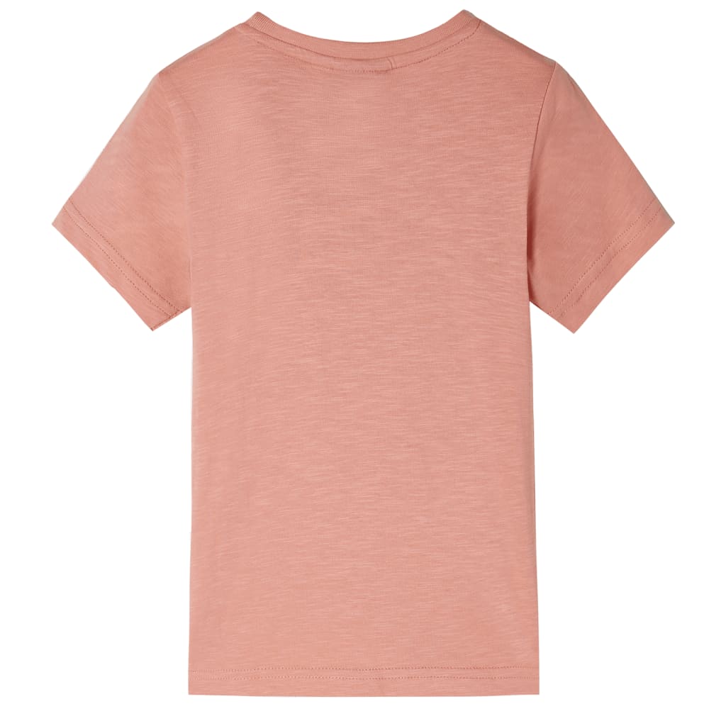 Kindershirt met korte mouwen 128 lichtoranje is nu te koop bij PeponiXL, paradijselijk wonen!
