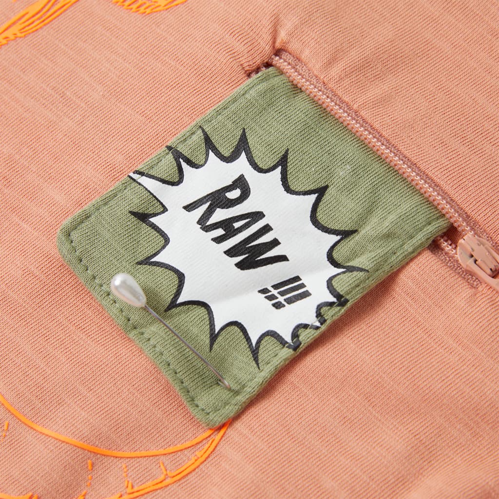 Kindershirt met korte mouwen 128 lichtoranje is nu te koop bij PeponiXL, paradijselijk wonen!