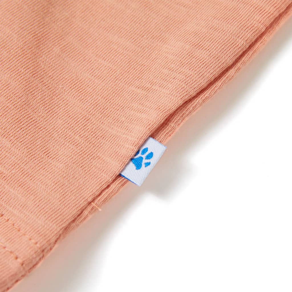 Kindershirt met korte mouwen 128 lichtoranje is nu te koop bij PeponiXL, paradijselijk wonen!
