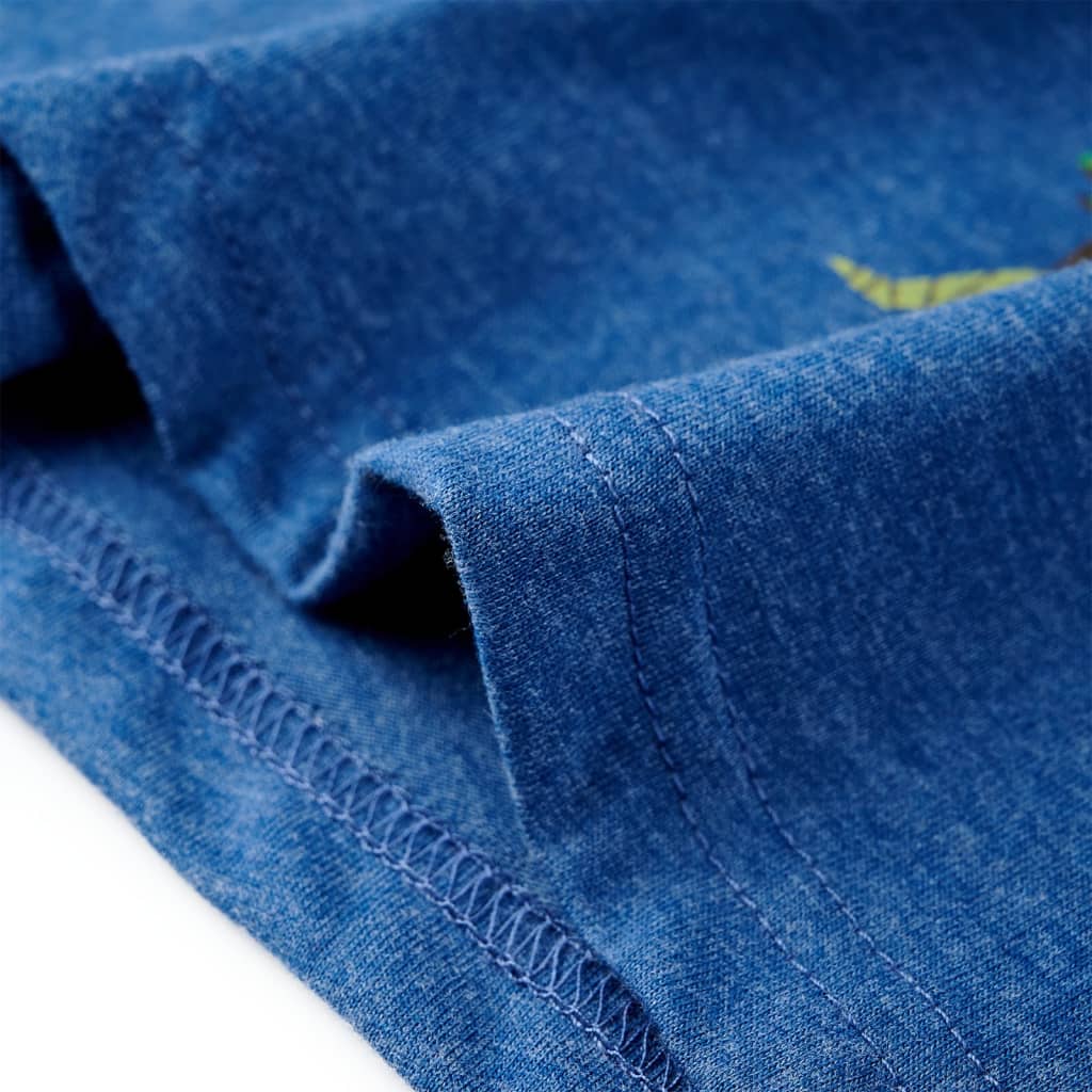 Kindershirt 104 gemêleerd donkerblauw is nu te koop bij PeponiXL, paradijselijk wonen!