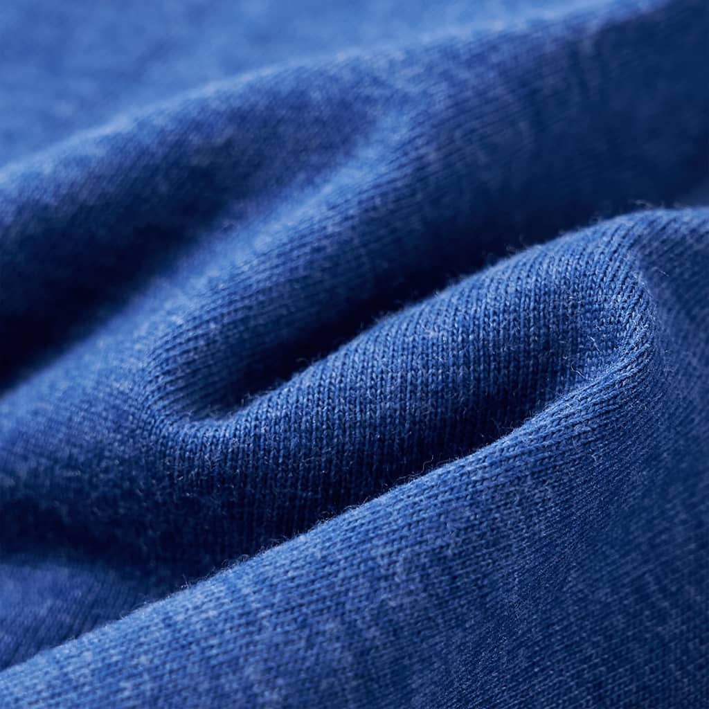 Kindershirt 140 gemêleerd donkerblauw is nu te koop bij PeponiXL, paradijselijk wonen!