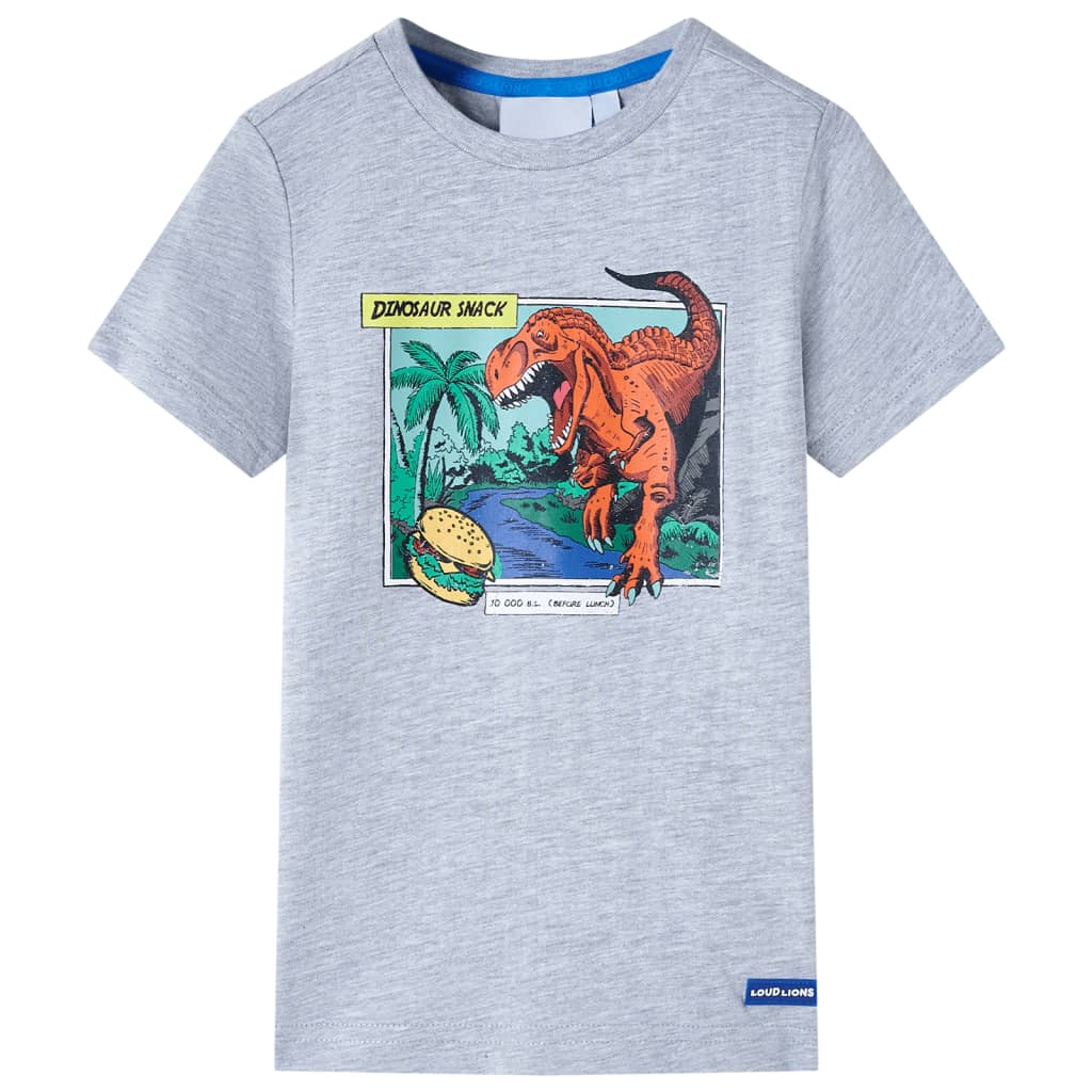 Kindershirt 128 grijs is nu te koop bij PeponiXL, paradijselijk wonen!
