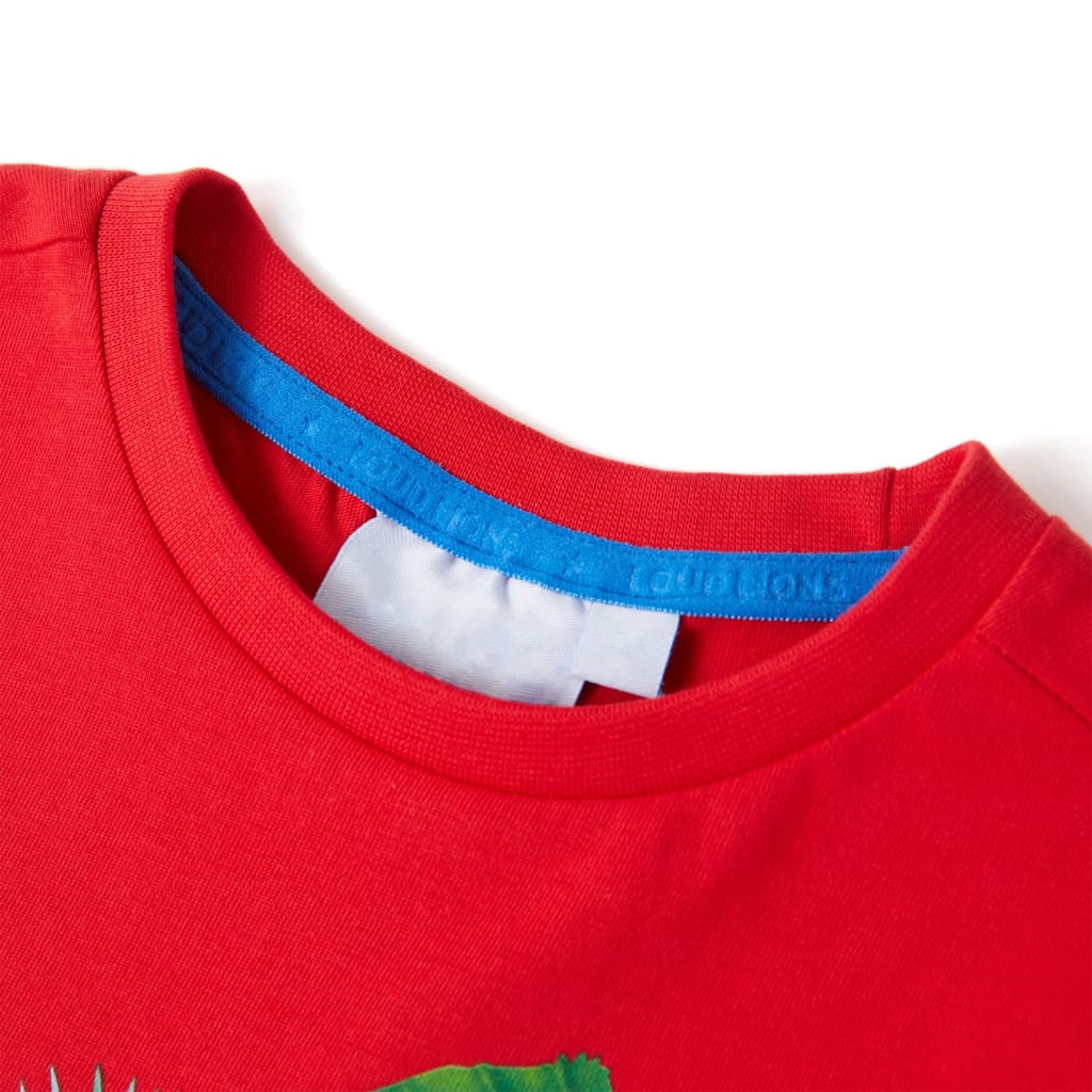 Kindershirt 140 rood is nu te koop bij PeponiXL, paradijselijk wonen!