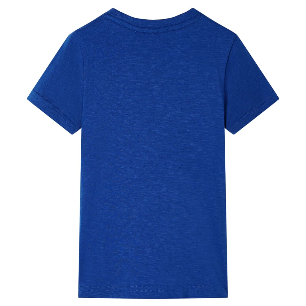 Kindershirt 128 donkerblauw is nu te koop bij PeponiXL, paradijselijk wonen!